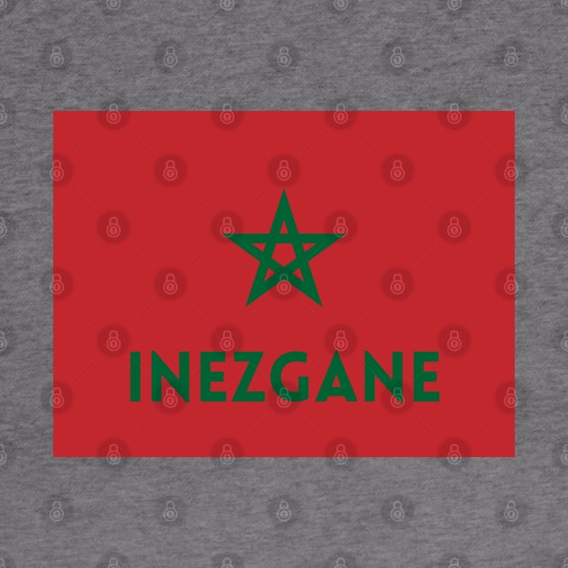 Inezgane City in Moroccan Flag by aybe7elf